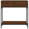 vidaXL Console Table Brown Oak 75x34.5x75 cm Engineered Wood