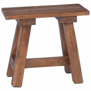 vidaXL Bench Natural 50.5 x 25 x 47.5 cm Solid Mahogany wood