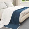 vidaXL Throw Blanket Navy Blue 240 x 270 cm Fleece