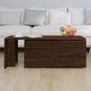 vidaXL Coffee Table Brown Oak 150x50x35 cm Engineered Wood