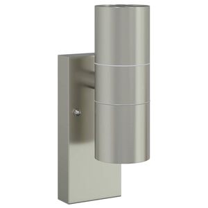 vidaXL Outdoor Wall Light Silver 7 x 10 x 22 cm