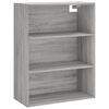 vidaXL Highboard Grey Sonoma 69.5x32.5x180 cm Engineered Wood