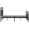 vidaXL Bed Frame Without Mattress 120x190 cm Small Double Brown Oak Engineered Wood