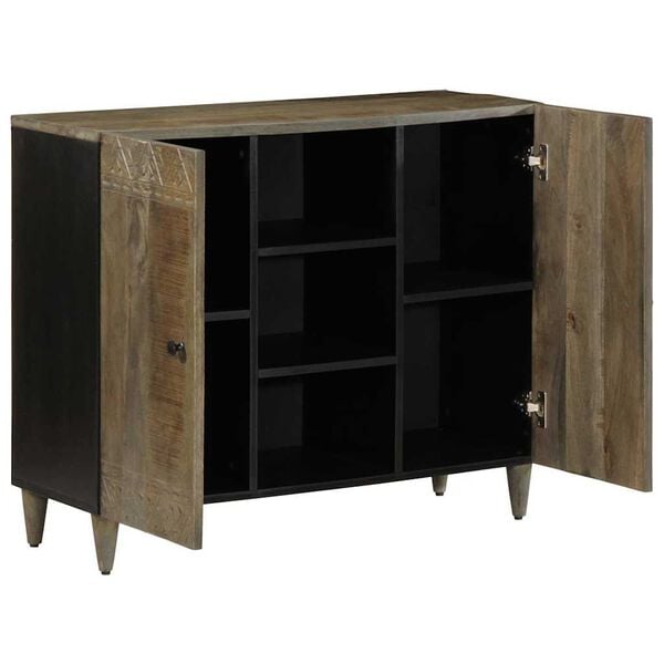 vidaXL Sideboard 90x33x75 cm Solid Wood Mango