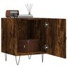 vidaXL Bedside Cabinet Smoked Oak 40x40x50 cm Engineered Wood