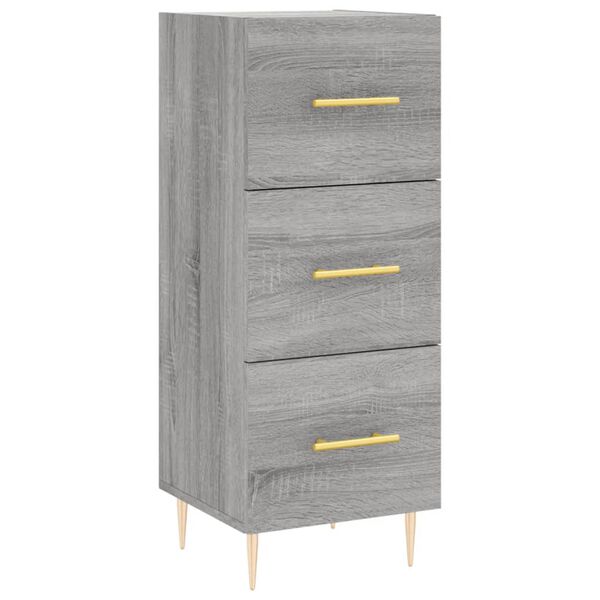 vidaXL Sideboard Grey Sonoma 34.5x34x90 cm Engineered Wood