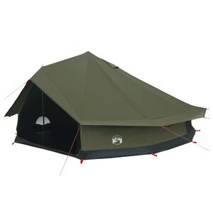 vidaXL Family Tent Army Green 12-Person Polycotton