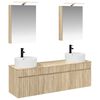 vidaXL Bathroom Cabinet Set 5 pcs Sonoma Oak 50 x 14.5 x 70 cm