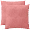 vidaXL Cushion with Pillow HOUTEN 2 pcs Pink Velvet