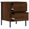 vidaXL Bedside Cabinet Brown Oak 40x42x50 cm Engineered Wood