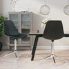 vidaXL Swivel Dining Chairs 2 pcs Black PP