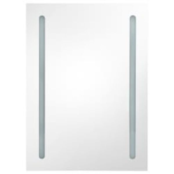 vidaXL LED Bathroom Mirror Cabinet Shining White 50x13x70 cm