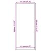 vidaXL Doormat Grey 115x300 cm
