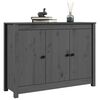 vidaXL Sideboard Grey 100x35x74 cm Solid Wood Pine