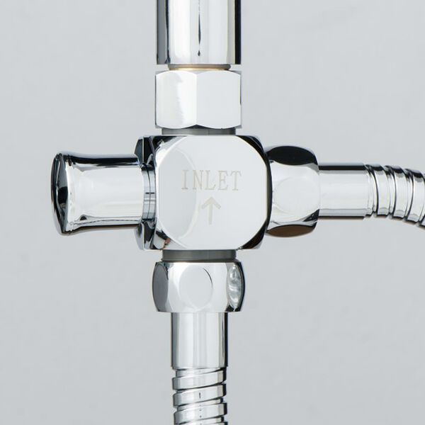 SCH&Uuml;TTE Overhead Shower Set with LED Lights GALAXIS Chrome