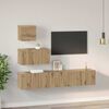 vidaXL TV Cabinet Set Wall-mounted 4 pcs Artisan Oak Engineered Wood