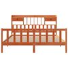 vidaXL Bookcase Bed without Mattress Wax Brown 200x200 cm Solid Wood Pine