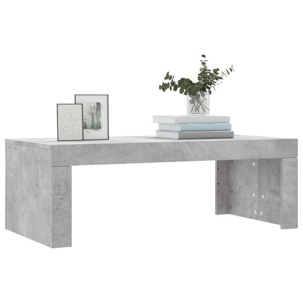 vidaXL Coffee Table Concrete Grey 102x50x36 cm Engineered Wood