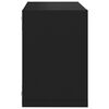 vidaXL Wall Cube Shelves 6 pcs Black 22x15x22 cm