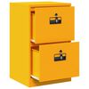 vidaXL File Cabinet with Drawer Mustard Yellow 45.5 x 42 x 74.5 cm