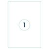 rillprint Self-adhesive Sticker Labels 210x297 mm 1000 Sheets White