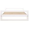 vidaXL Dog Bed White 105.5x75.5x28 cm Solid Pine Wood