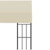 vidaXL Wall-mounted Gazebo 3x3 m Cream Fabric