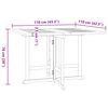 vidaXL 5 Piece Folding Outdoor Dining Set Solid Wood Teak
