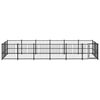 vidaXL Outdoor Dog Kennel Steel 11.26 m&sup2;
