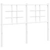 vidaXL Metal Replace Headboard White 120 cm