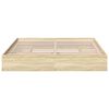 vidaXL Bed Frame with Drawers without Mattress Sonoma Oak 200x200 cm