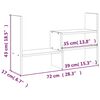 vidaXL Monitor Stand (39-72)x17x43 cm Solid Wood Pine