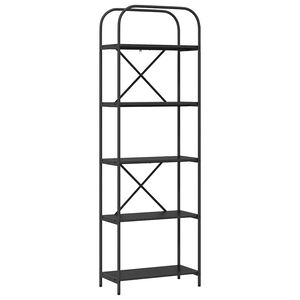 vidaXL Bookshelf Black Oak 60 x 30 x 183 cm Engineered wood