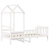 vidaXL Day Bed with Roof without Mattress White 80x200 cm Solid Wood