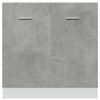 vidaXL Sink Bottom Cabinet Lyon Concrete Grey 80x46x81.5 cm Engineered Wood