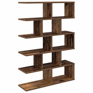 vidaXL Wall Shelf Old Wood 70 x 20 x 100 cm Engineered Wood
