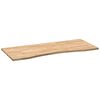 vidaXL Desk Top Untreated 120x50x2.5 cm Solid Wood Oak Rectangular