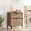 vidaXL Sideboard Artisan Oak 60 x 35 x 70 cm Engineered Wood and Iron