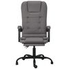 vidaXL Massage Reclining Office Chair Grey Faux Leather