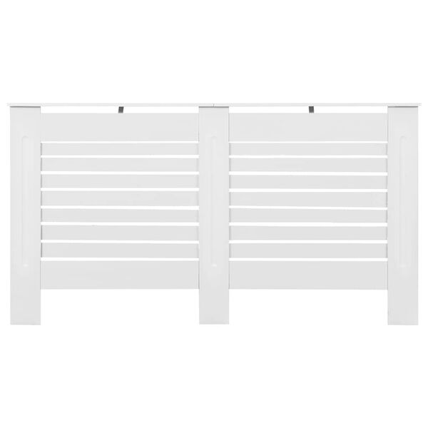 vidaXL Radiator Cover White 152x19x81.5 cm MDF