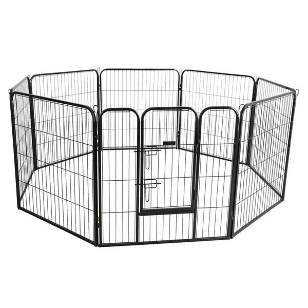 Kerbl Outdoor Pet Enclosure with Door Black