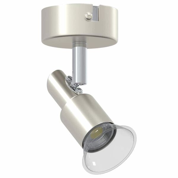 vidaXL Ceiling Spotlight with Spotlights Nickel 8 x 8 x 10.5 cm Steel
