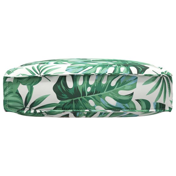 vidaXL Pallet Cushion for suitable for Seat Floral Leaf pattern