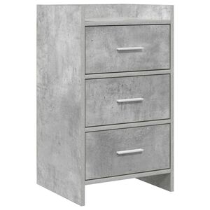 vidaXL Bedside Tables Concrete Grey 40 x 36 x 70 cm Engineered Wood
