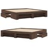 vidaXL Bed Frame without Mattress Brown Oak 180x200 cm Super King Engineered Wood