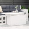 vidaXL Garden Table White 100x50x75 cm Solid Wood Pine