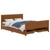 vidaXL Bed Frame without Mattress Honey Brown Solid Wood 160x200 cm