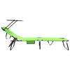 vidaXL Folding Sun Lounger Folding 2 pcs Green 190 x 57 x 81 cm Oxford