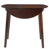 vidaXL Drop-leaf Dining Table Round MDF Brown
