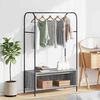 vidaXL Clothes Rack Grey 100 x 44 x 160 cm Engineered Wood
